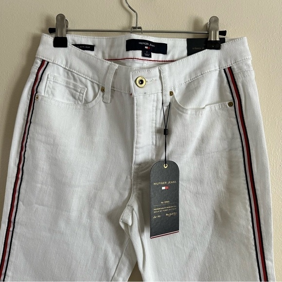 NWT Hilfiger Jeans Size 2 White Jeans Tribeca Skinny Crop - Picture 7 of 7
